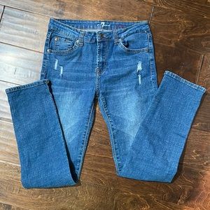 For all mankind slim & stretchy boy jeans